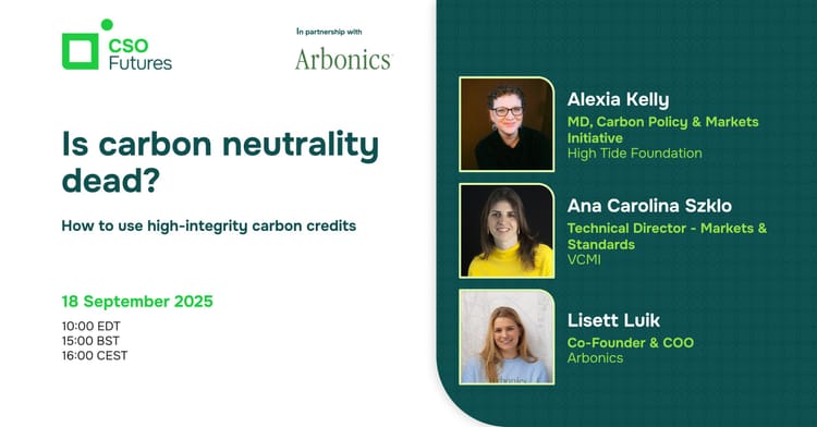 Is carbon neutrality dead?