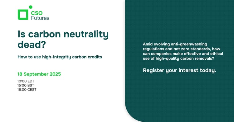 Is carbon neutrality dead?