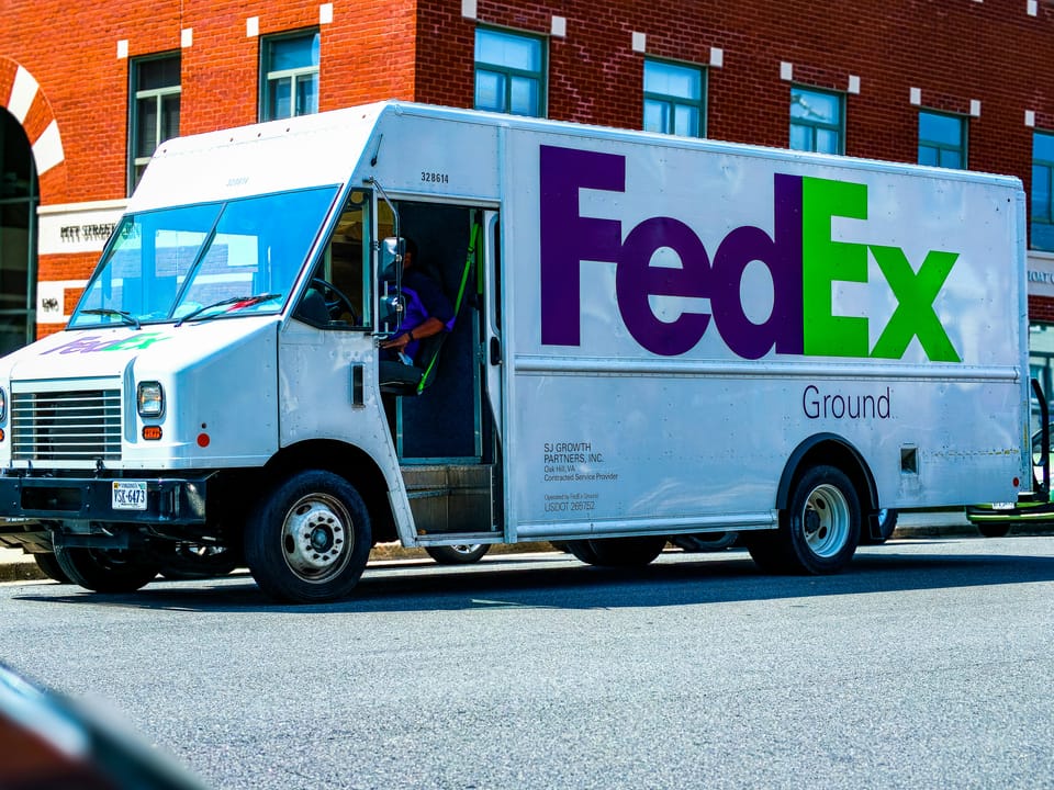 FedEx delivery truck