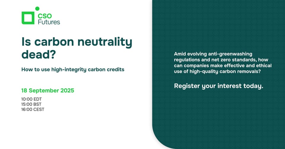 Is carbon neutrality dead?