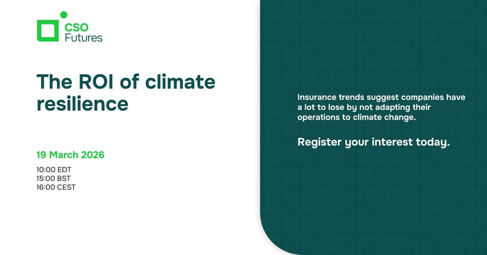 The ROI of climate resilience